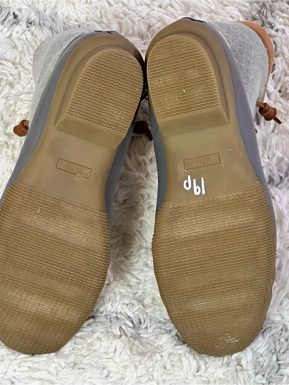 Sperry Gray & Tan Waterproof Duck Boots